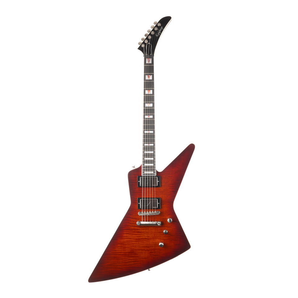 Epiphone Extura Prophecy Aged Bengal Tiger Burst – Modern Electric Guitar with Fishman Fluence Pickups & Floyd Rose Tremolo