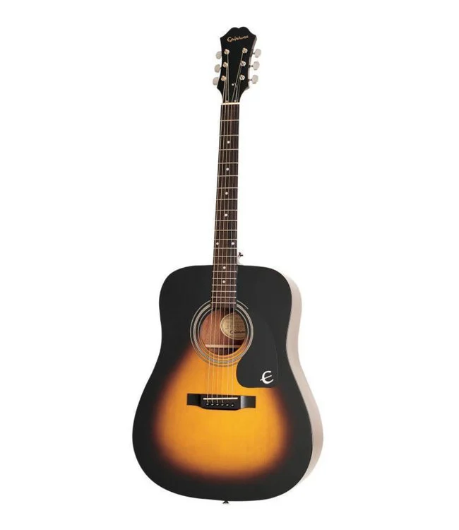 Epiphone DR-100 Natural / Vintage Sunburst – Dreadnought Acoustic Guitar with Spruce Top & Mahogany Body
