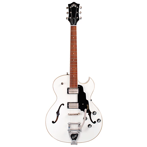 Guild Starfire SC with Tailpiece – Semi-Hollow Electric Guitar with LB-1 Humbucker Pickups & Vintage Tone