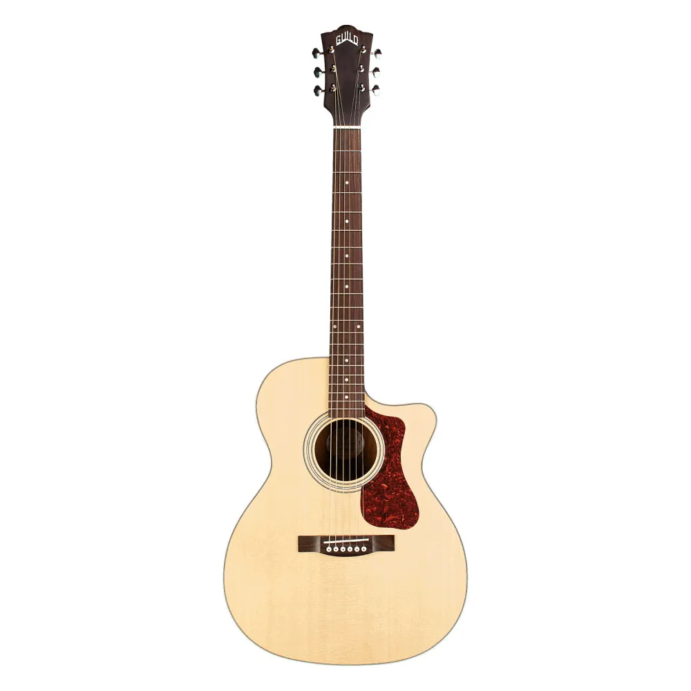 Guild OM-240CE Archback Natural with Gig Bag – Orchestra Acoustic-Electric Guitar with Fishman GT-1 Pickup