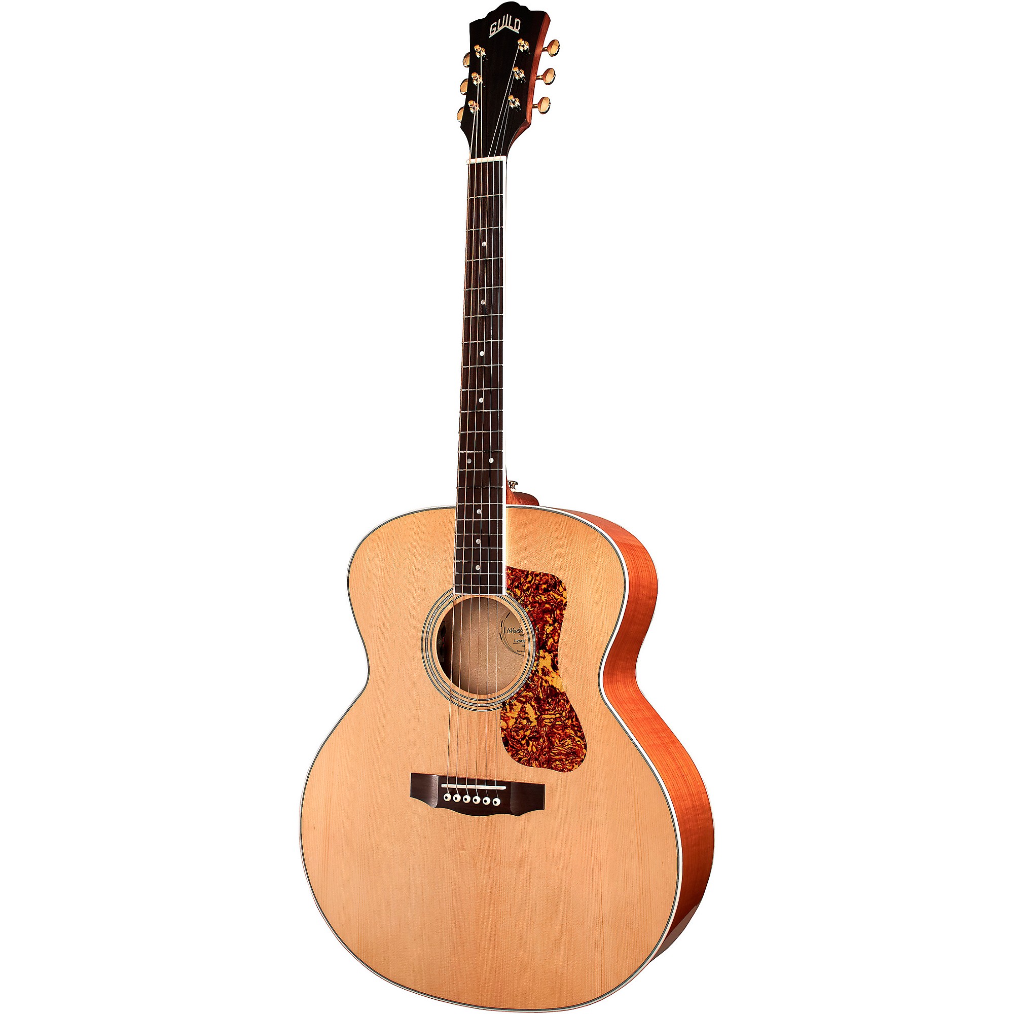 Guild F-250E Deluxe Archback Blonde (BLD) – Jumbo Acoustic-Electric Guitar with Fishman GT-1 Pickup