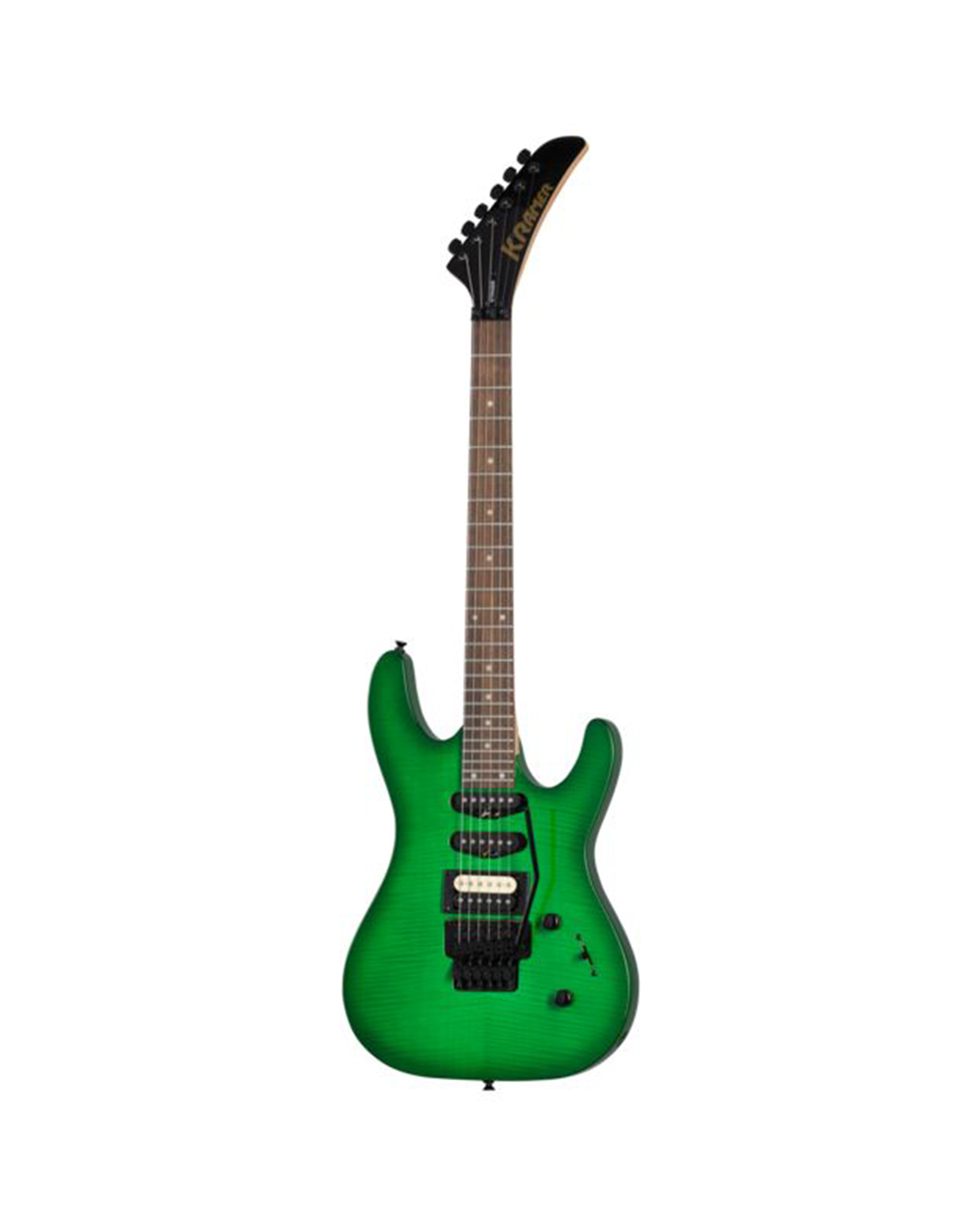 Kramer Striker Figured HSS L FR Special – Electric Guitar with Floyd Rose Special Tremolo, Alnico 5 Pickups & Figured Maple Top