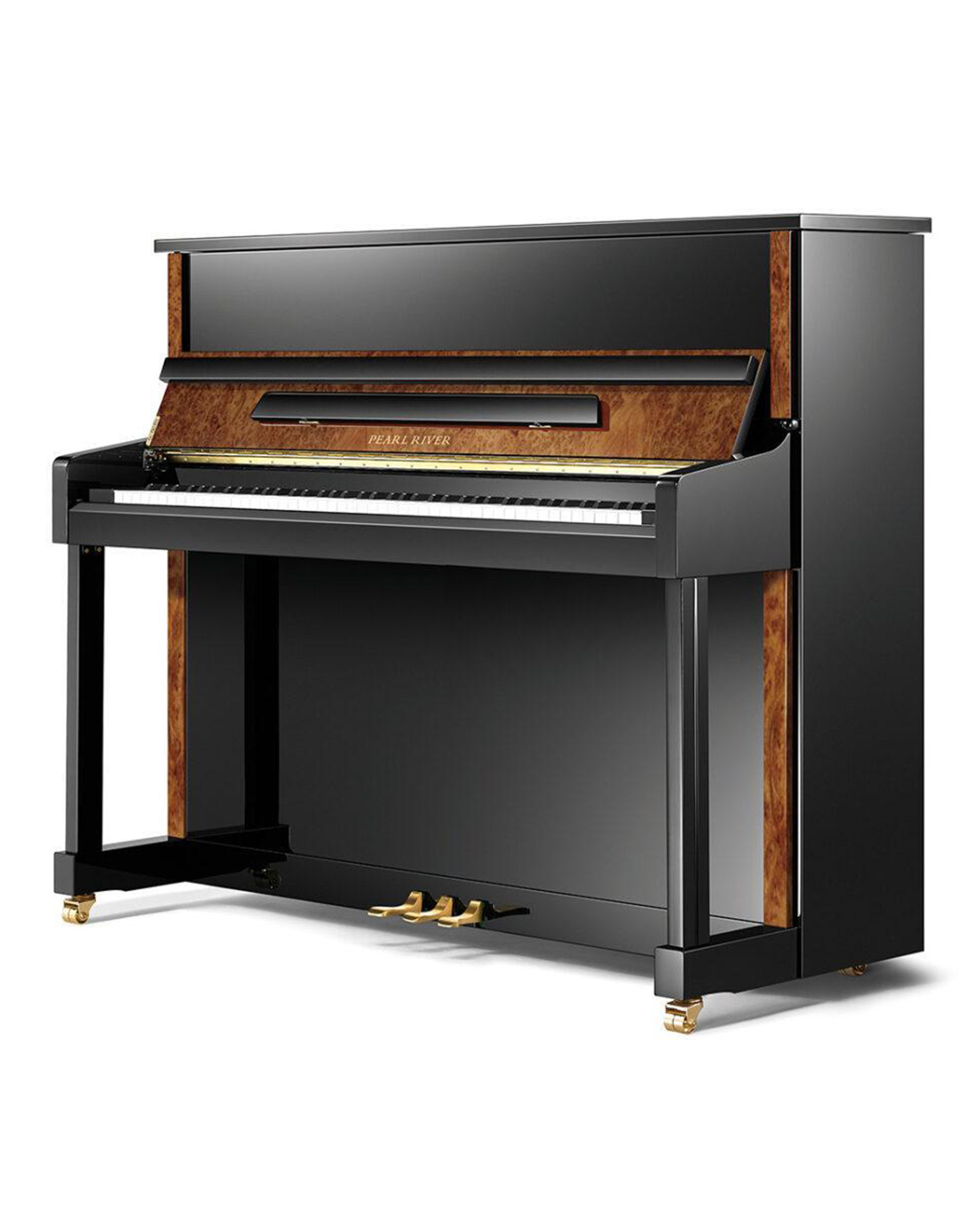 Pearl River PE121 Upright Piano – 48-Inch Acoustic Piano with German Röslau Strings, Spruce Soundboard & Premium Action